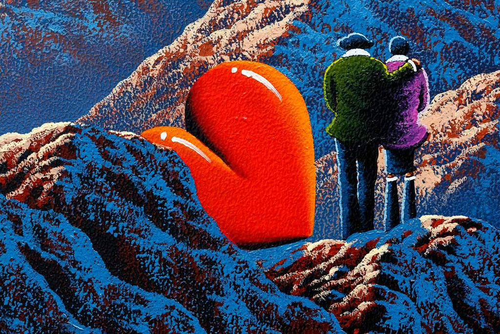 Our Love Can Move Mountains - Original - SOLD by artist David Renshaw - Wyecliffe Galleries
