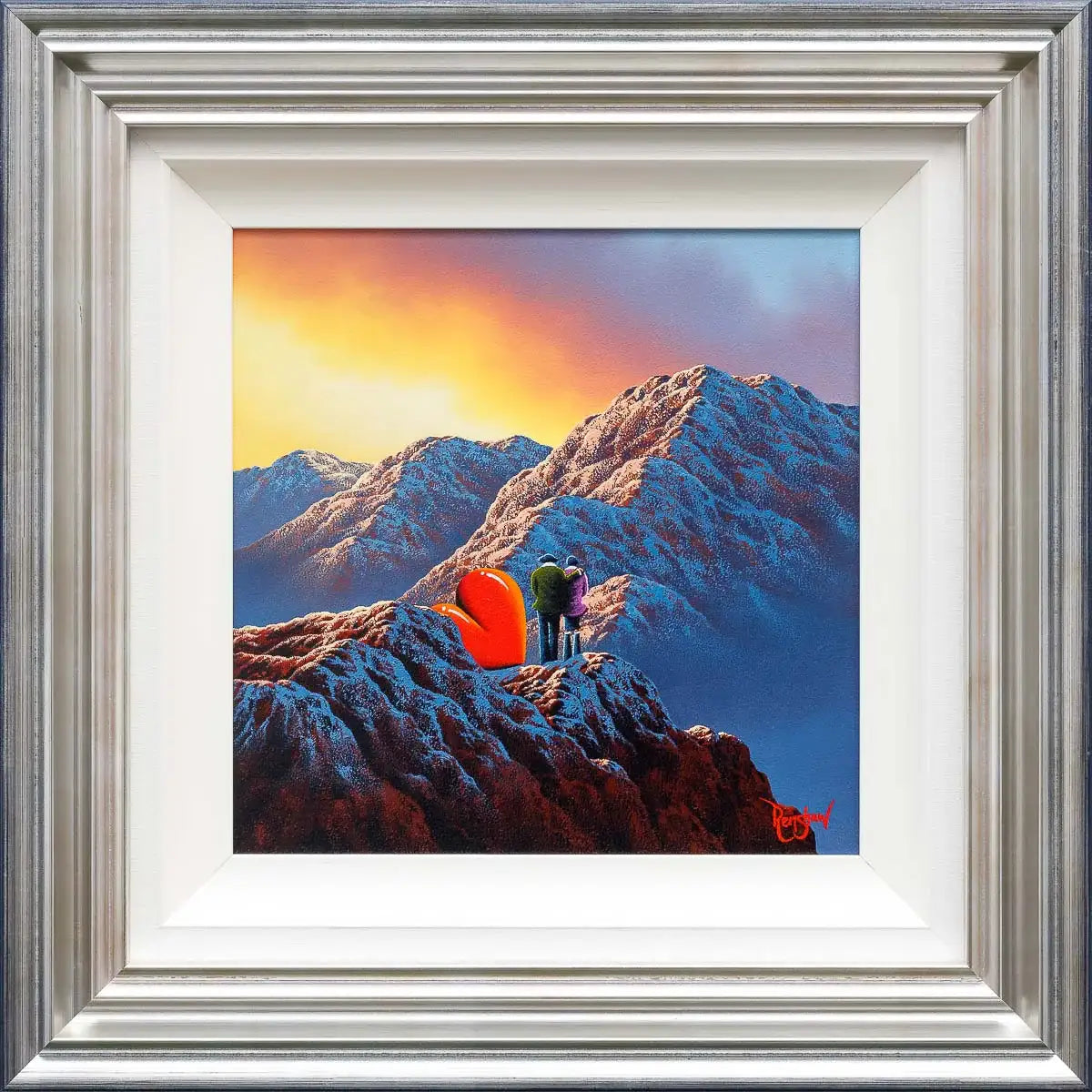 Our Love Can Move Mountains - Original - SOLD by artist David Renshaw - Wyecliffe Galleries