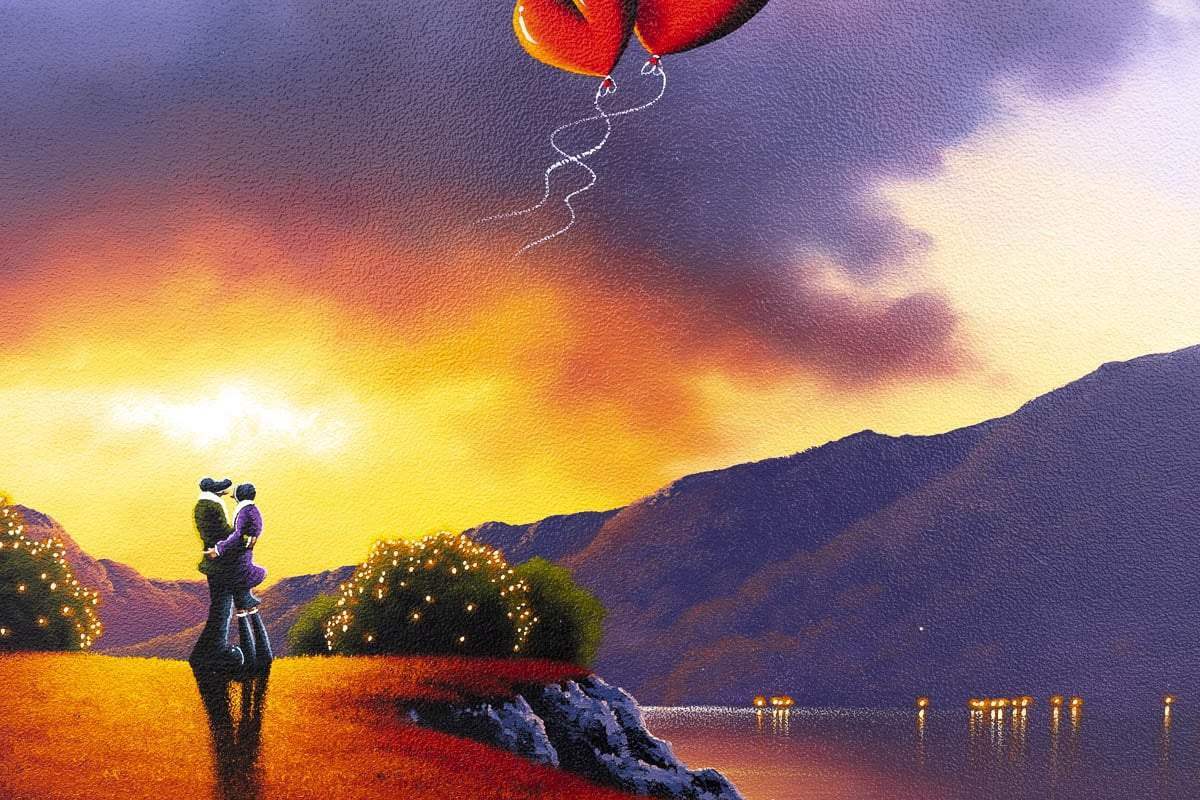 Our Love Flies High - Original - SOLD by artist David Renshaw - Wyecliffe Galleries