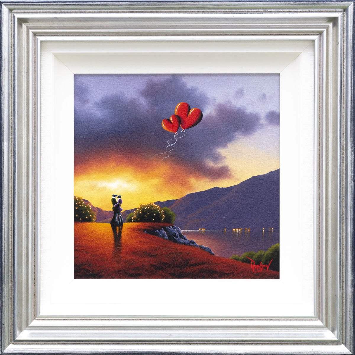 Our Love Flies High - Original - SOLD by artist David Renshaw - Wyecliffe Galleries