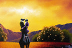Our Love Flies High - Original - SOLD by artist David Renshaw - Wyecliffe Galleries