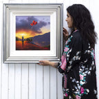 Our Love Flies High - Original - SOLD by artist David Renshaw - Wyecliffe Galleries