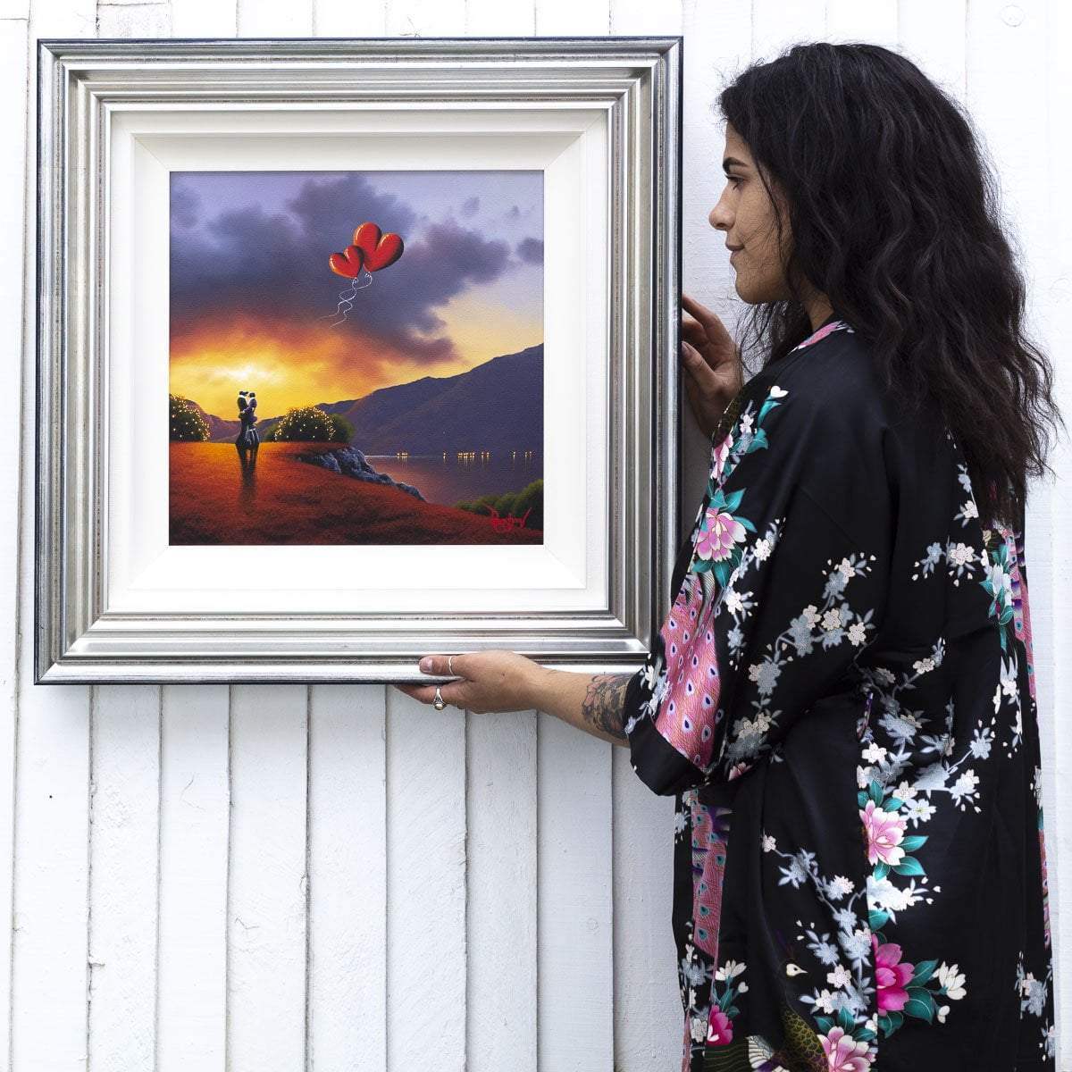 Our Love Flies High - Original - SOLD by artist David Renshaw - Wyecliffe Galleries