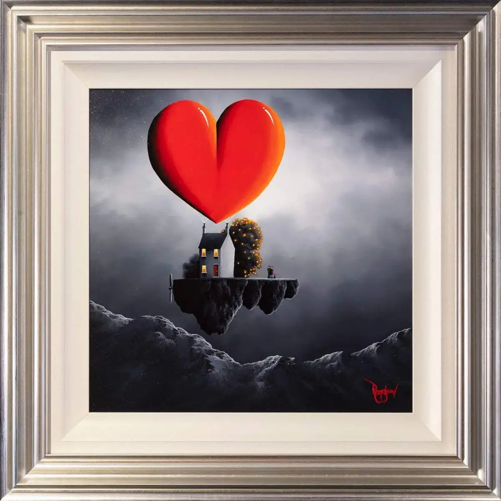 Our Love Is Sky High - Original - SOLD by artist David Renshaw - Wyecliffe Galleries