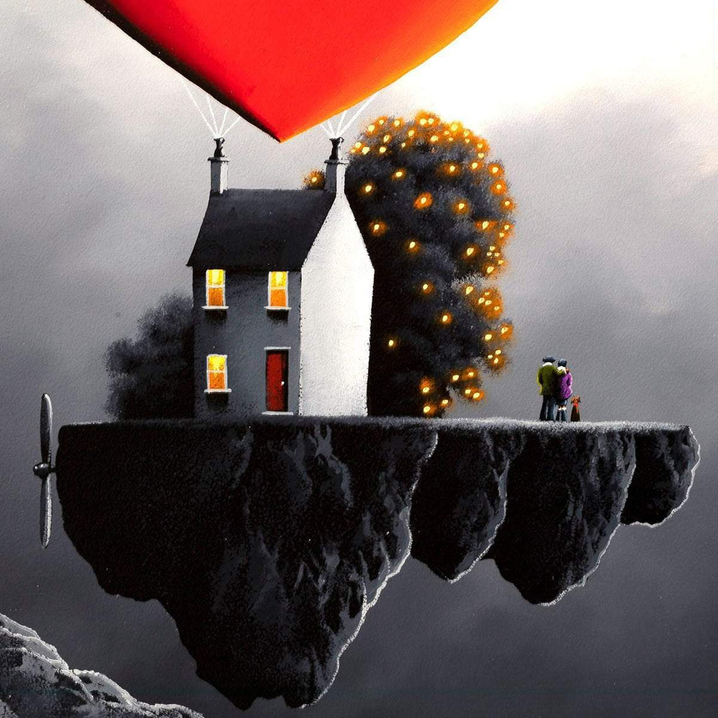 Our Love Is Sky High - Original - SOLD by artist David Renshaw - Wyecliffe Galleries