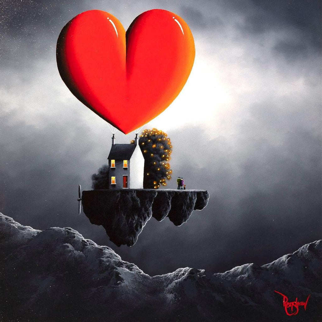Our Love Is Sky High - Original - SOLD by artist David Renshaw - Wyecliffe Galleries