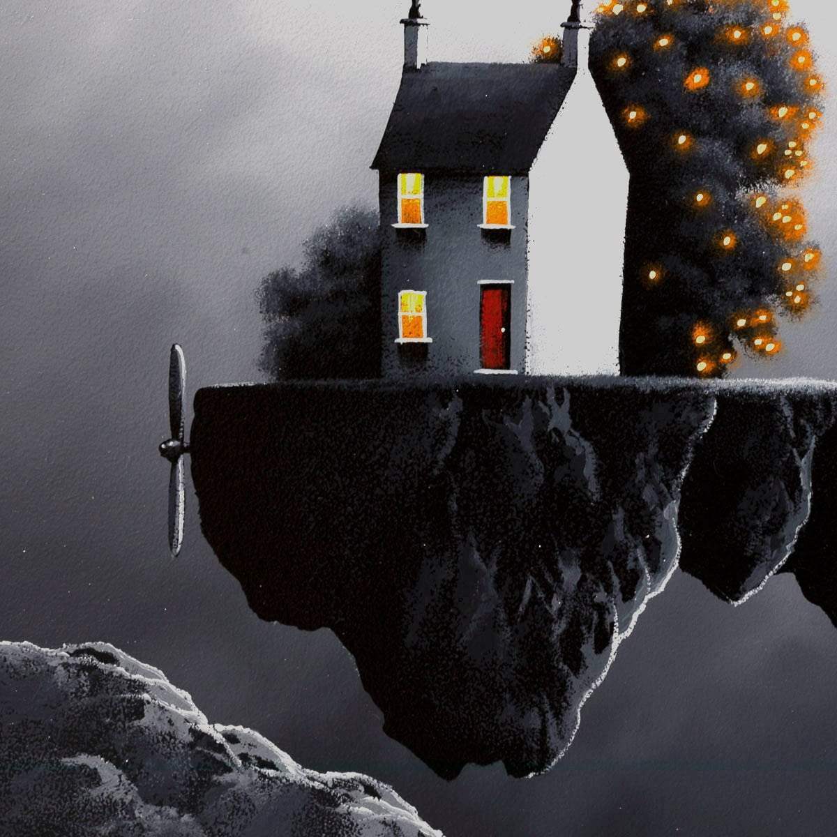 Our Love Is Sky High - Original - SOLD by artist David Renshaw - Wyecliffe Galleries