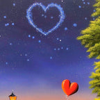 Our Love Lives Forever - Original - SOLD by artist David Renshaw - Wyecliffe Galleries