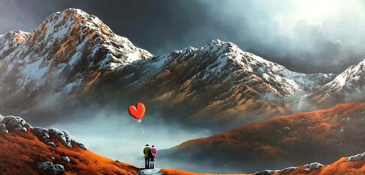 Our Love Reaches New Heights - Original - SOLD by artist David Renshaw - Wyecliffe Galleries