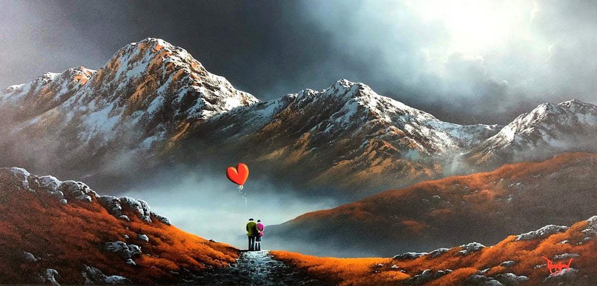 Our Love Reaches New Heights - Original - SOLD by artist David Renshaw - Wyecliffe Galleries