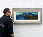 Our Love Upon The Clifftop - Original - SOLD by artist David Renshaw - Wyecliffe Galleries