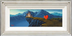 Our Love Upon The Clifftop - Original - SOLD by artist David Renshaw - Wyecliffe Galleries
