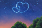 Our Love Written in the Stars - Original - SOLD by artist David Renshaw - Wyecliffe Galleries