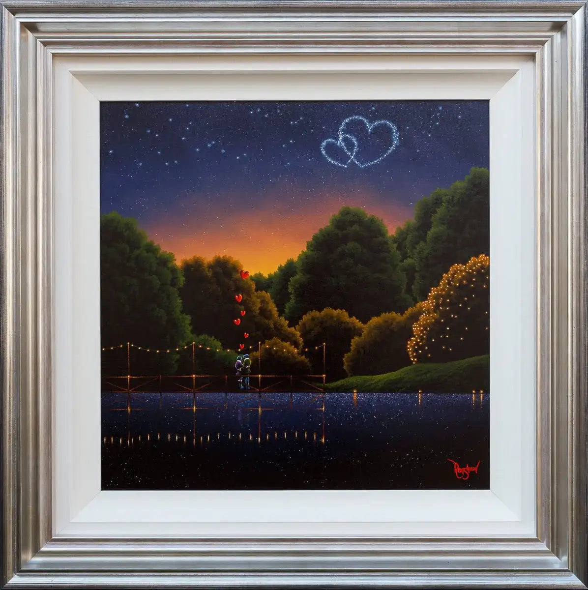 Our Love Written in the Stars - Original - SOLD by artist David Renshaw - Wyecliffe Galleries