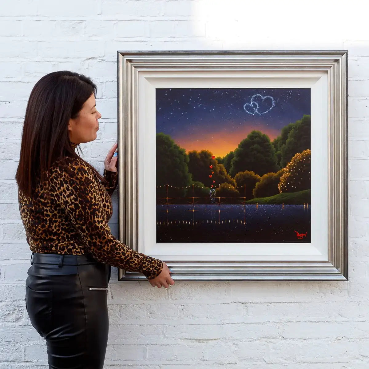 Our Love Written in the Stars - Original - SOLD by artist David Renshaw - Wyecliffe Galleries