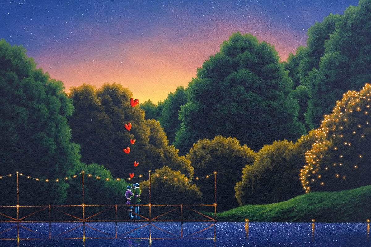 Our Love Written in the Stars - Original - SOLD by artist David Renshaw - Wyecliffe Galleries