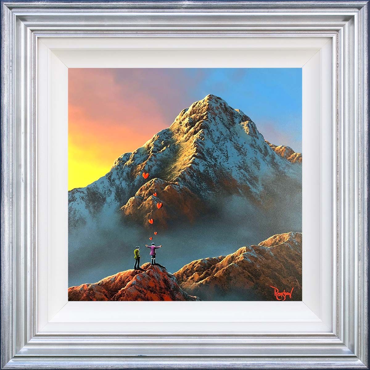 Our Mountain Top Haven David Renshaw Framed