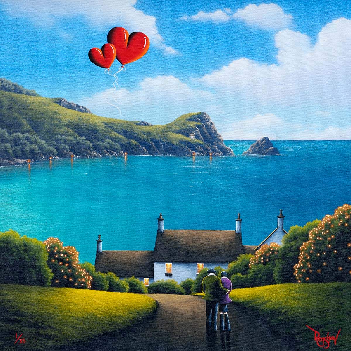 Our Ocean View & Seaside Memories - Boutique Edition SET by artist David Renshaw - Wyecliffe Galleries