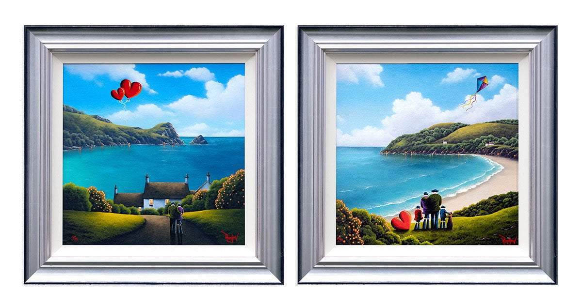 Our Ocean View & Seaside Memories - Boutique Edition SET by artist David Renshaw - Wyecliffe Galleries