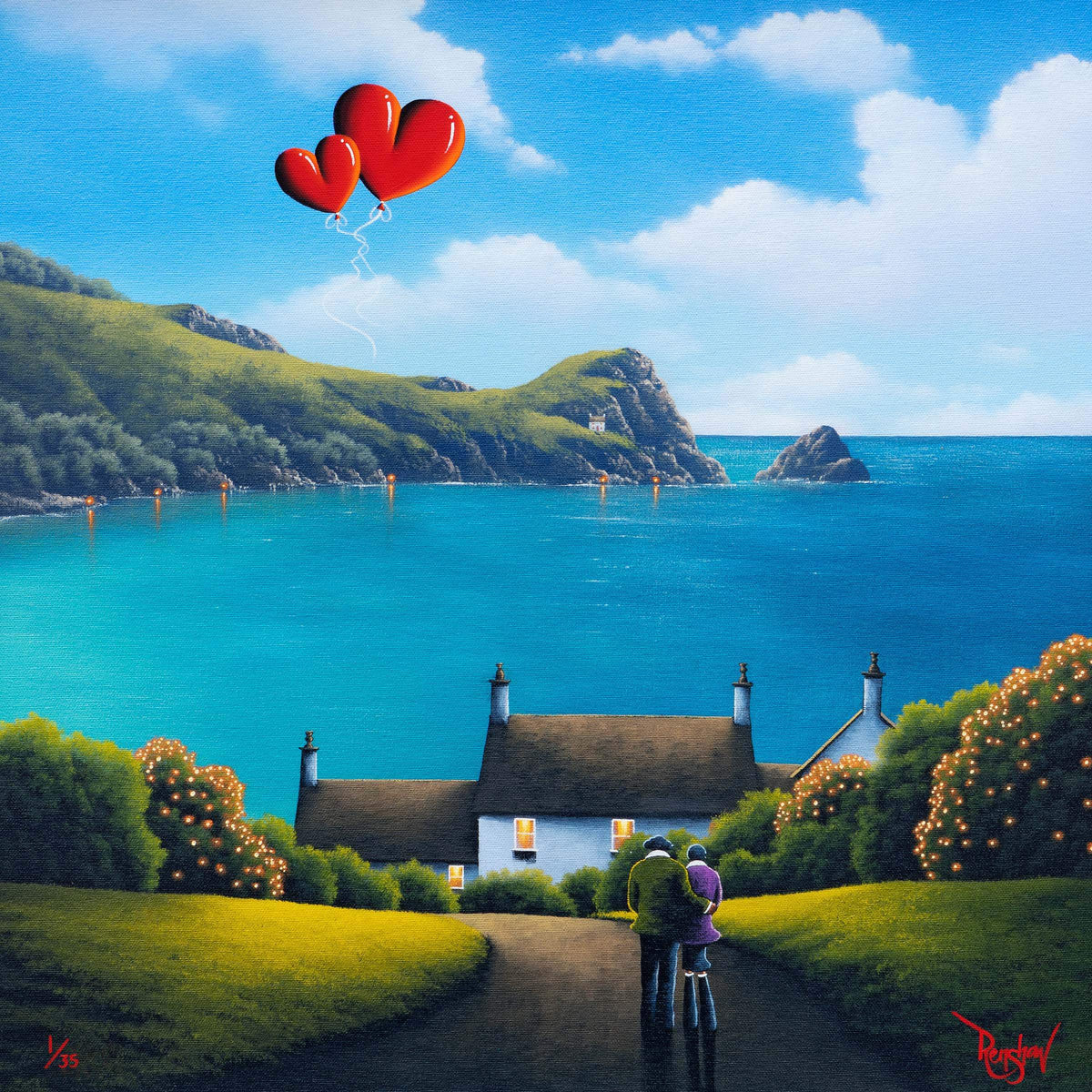 Our Ocean View - Boutique Edition by artist David Renshaw - Wyecliffe Galleries