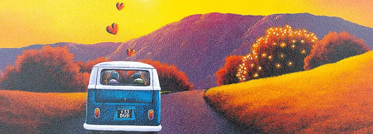 Our Road Trip Adventures - Original - SOLD by artist David Renshaw - Wyecliffe Galleries
