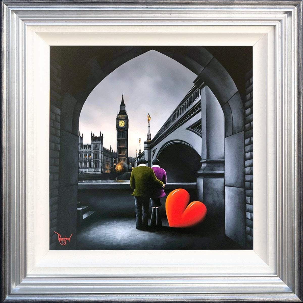 Parliament View - Original - SOLD by artist David Renshaw - Wyecliffe Galleries