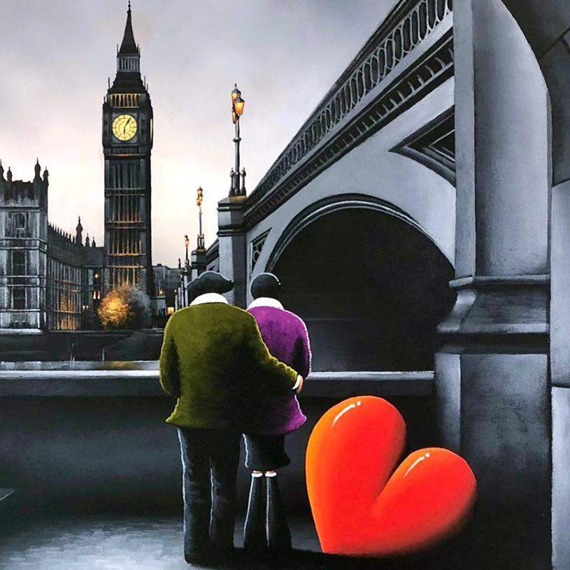 Parliament View - Original - SOLD by artist David Renshaw - Wyecliffe Galleries