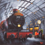 Platform 9¾ - Original - SOLD by artist David Renshaw - Wyecliffe Galleries