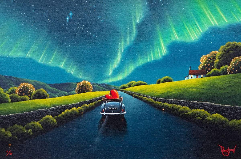 Beneath the Northern Lights - Boutique Edition by artist David Renshaw - Wyecliffe Galleries
