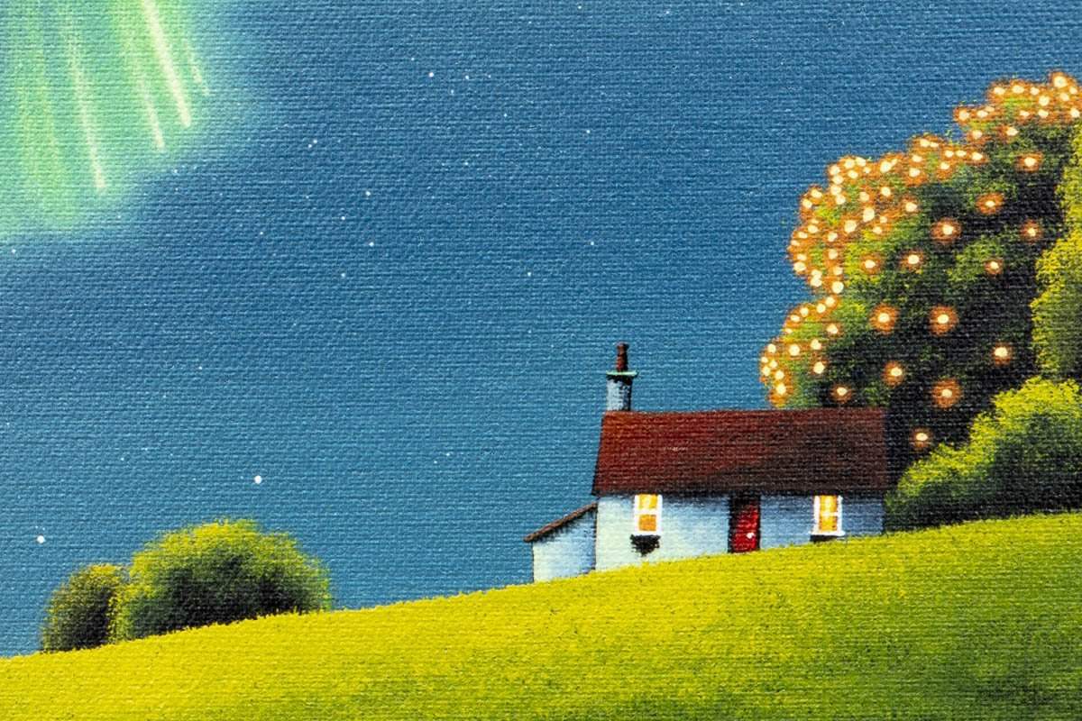 Beneath the Northern Lights - Boutique Edition by artist David Renshaw - Wyecliffe Galleries