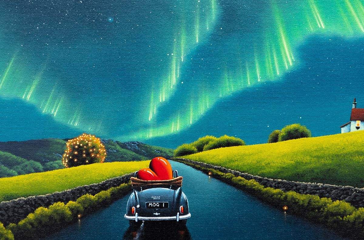 Beneath the Northern Lights - Boutique Edition by artist David Renshaw - Wyecliffe Galleries