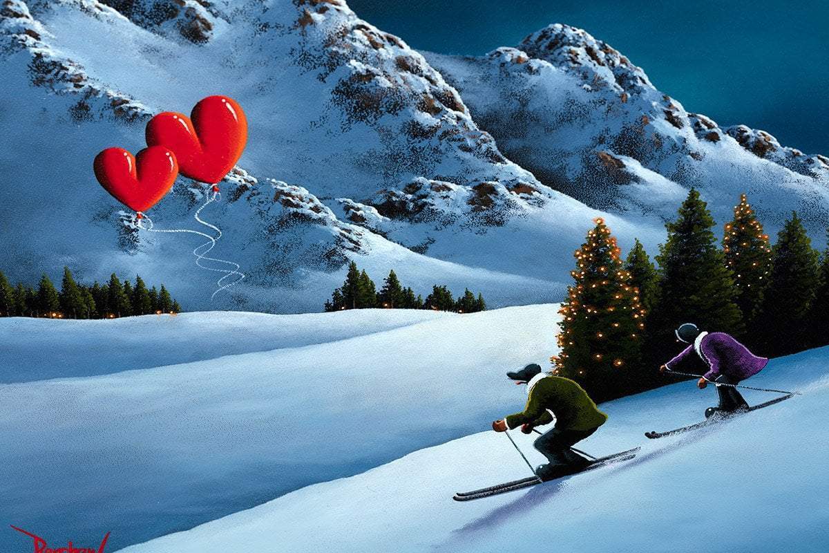 Race You to the Bottom! - Original - SOLD by artist David Renshaw - Wyecliffe Galleries