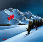 Race You to the Bottom! - Original - SOLD by artist David Renshaw - Wyecliffe Galleries