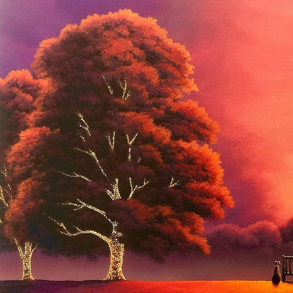 Red Skies At Night - Original - SOLD by artist David Renshaw - Wyecliffe Galleries