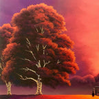 Red Skies At Night - Original - SOLD by artist David Renshaw - Wyecliffe Galleries