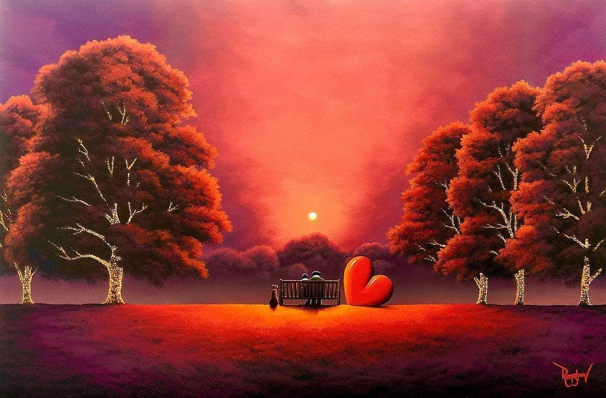 Red Skies At Night - Original - SOLD by artist David Renshaw - Wyecliffe Galleries