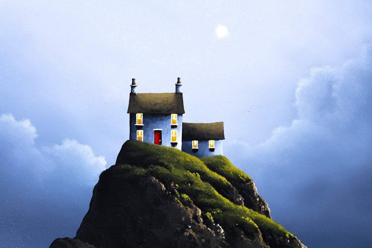 Remote Escape - Original - SOLD by artist David Renshaw - Wyecliffe Galleries