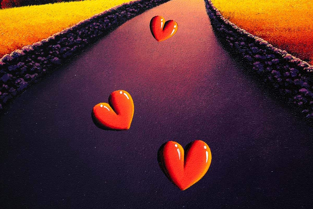 Riding into the Night Sky - Original - SOLD by artist David Renshaw - Wyecliffe Galleries