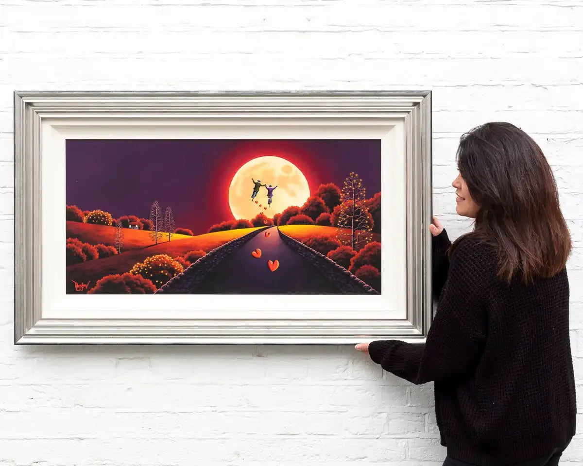 Riding into the Night Sky - Original - SOLD by artist David Renshaw - Wyecliffe Galleries