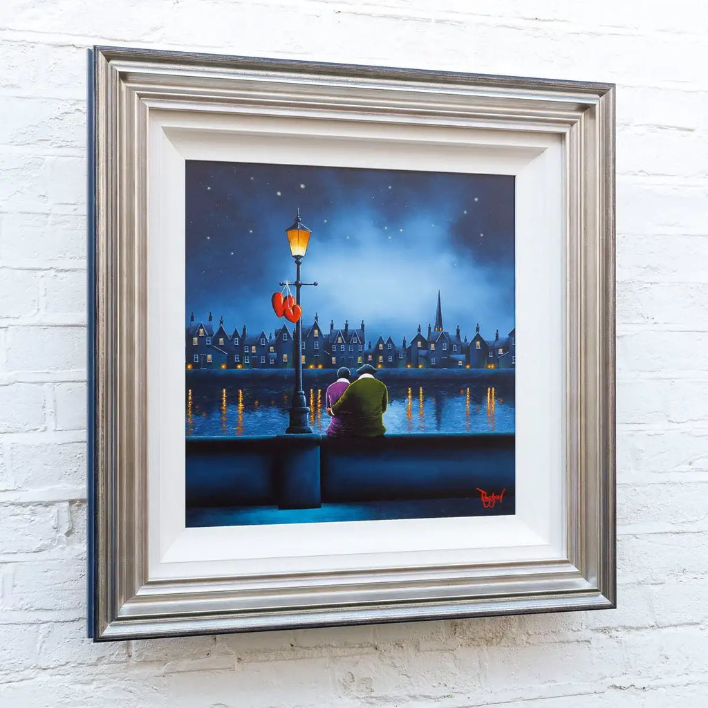 Riverside Love - Original - SOLD by artist David Renshaw - Wyecliffe Galleries