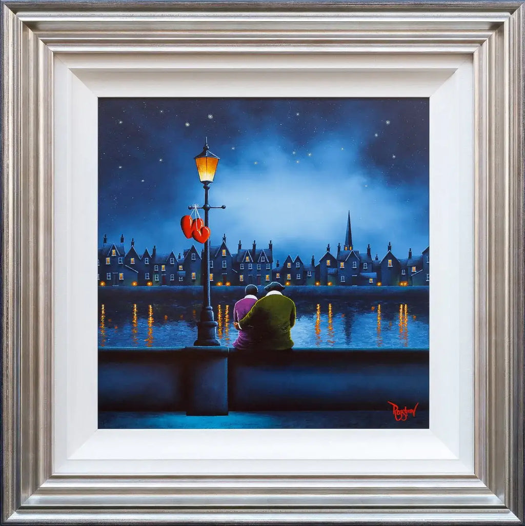 Riverside Love - Original - SOLD by artist David Renshaw - Wyecliffe Galleries