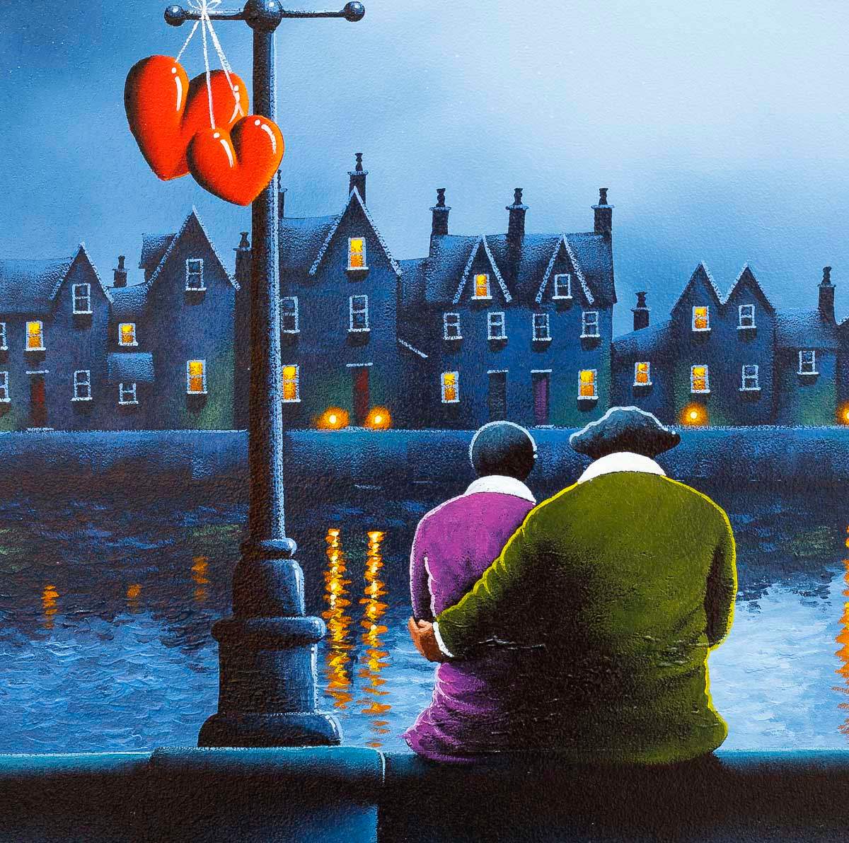 Riverside Love - Original - SOLD by artist David Renshaw - Wyecliffe Galleries