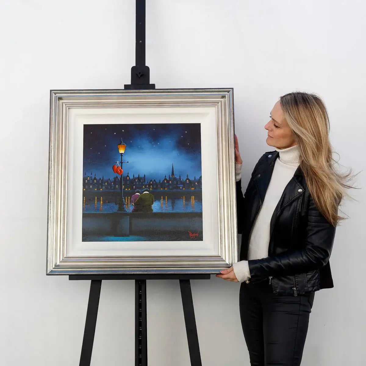 Riverside Love - Original - SOLD by artist David Renshaw - Wyecliffe Galleries