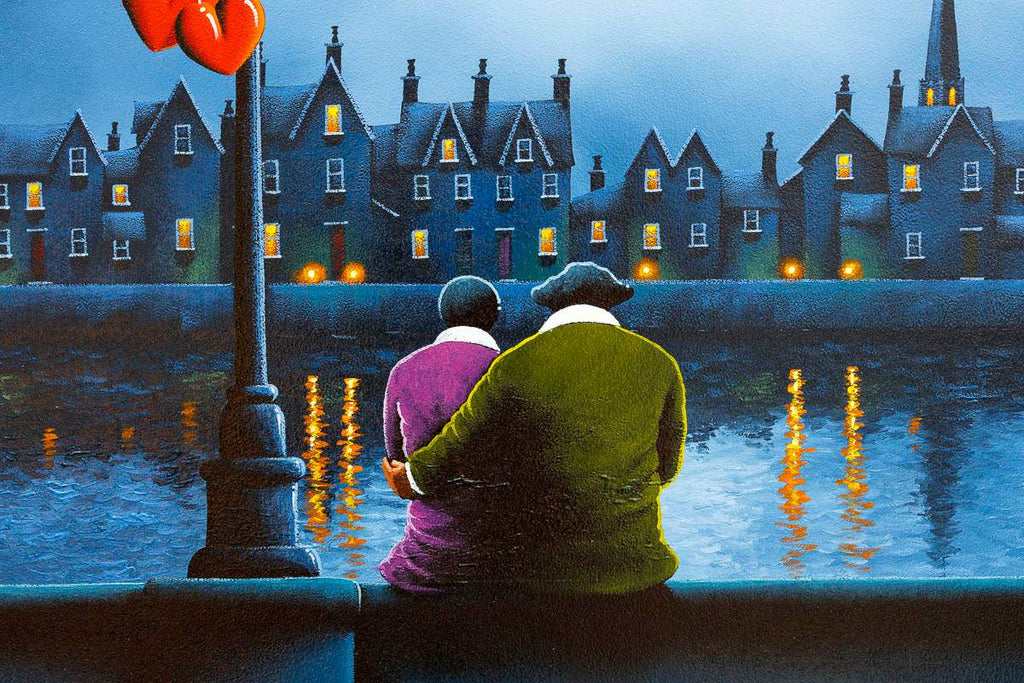 Riverside Love - Original - SOLD by artist David Renshaw - Wyecliffe Galleries