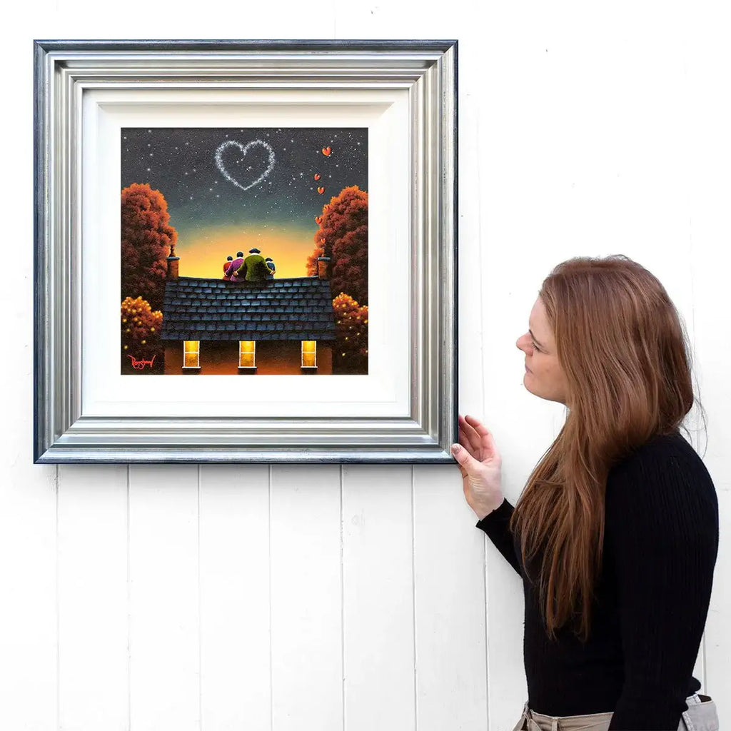 Rooftop Bliss - Original - SOLD by artist David Renshaw - Wyecliffe Galleries