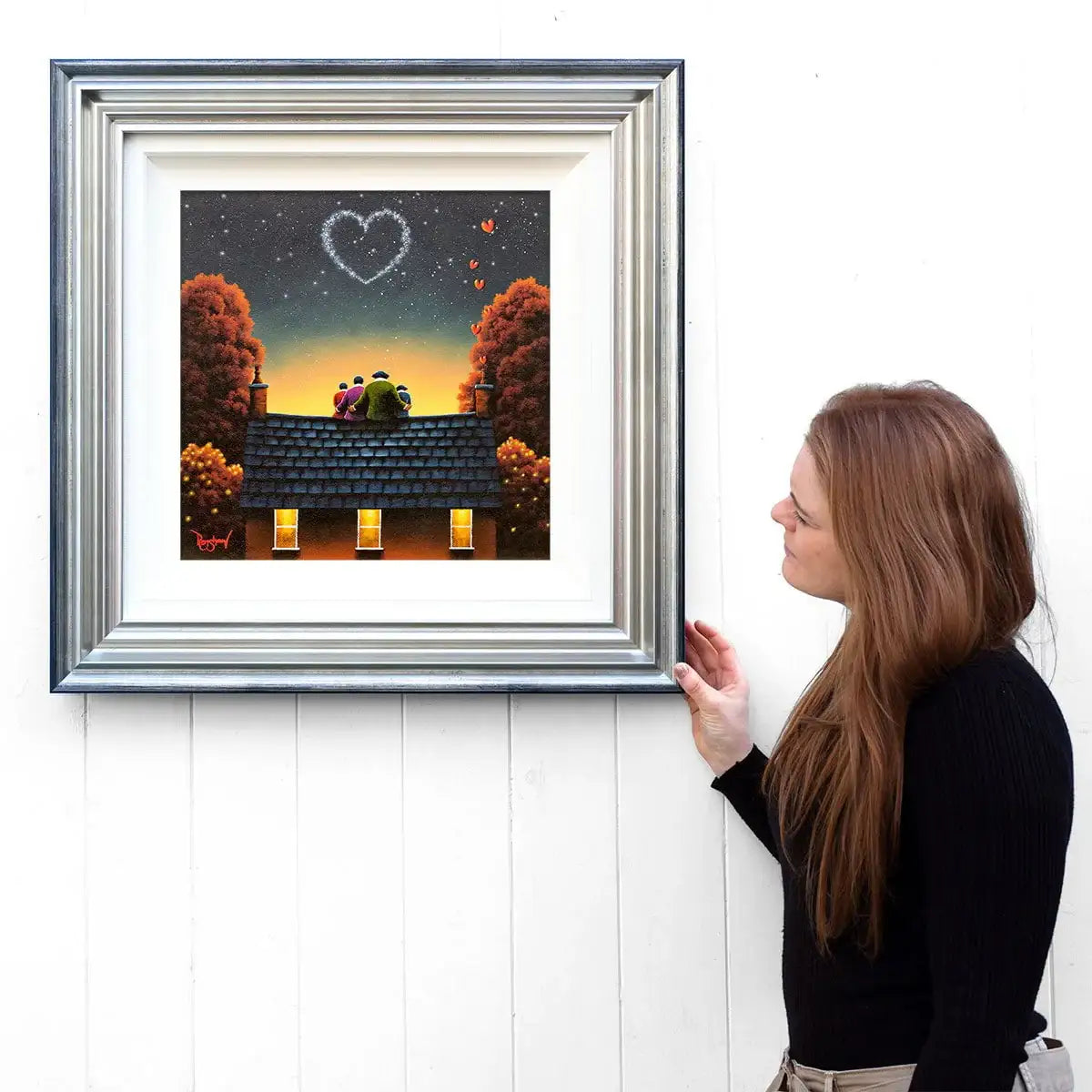 Rooftop Bliss - Original - SOLD by artist David Renshaw - Wyecliffe Galleries