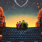 Rooftop Bliss - Original - SOLD by artist David Renshaw - Wyecliffe Galleries