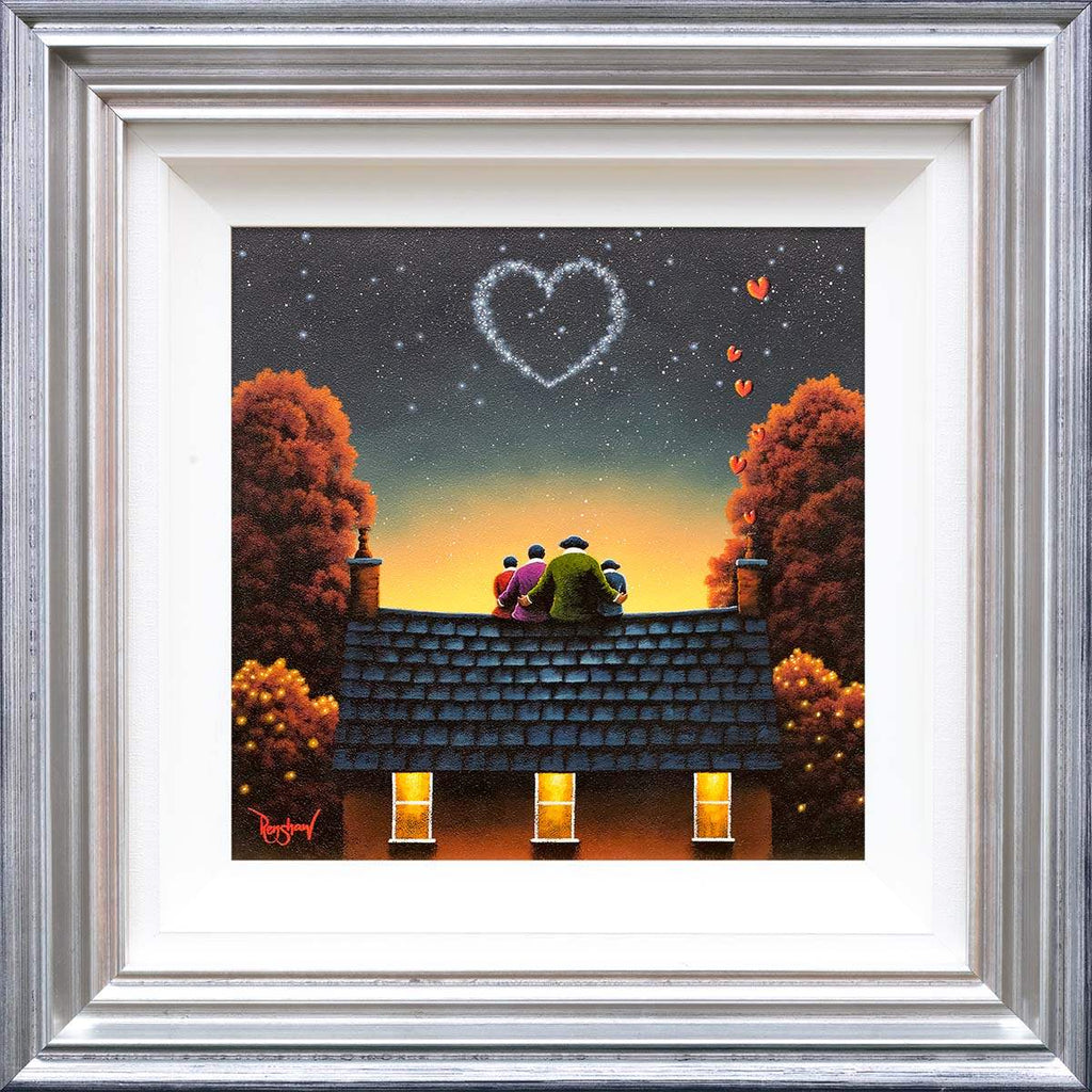 Rooftop Bliss - Original - SOLD by artist David Renshaw - Wyecliffe Galleries