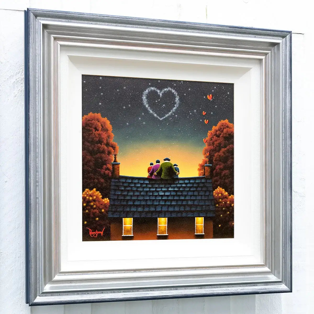 Rooftop Bliss - Original - SOLD by artist David Renshaw - Wyecliffe Galleries