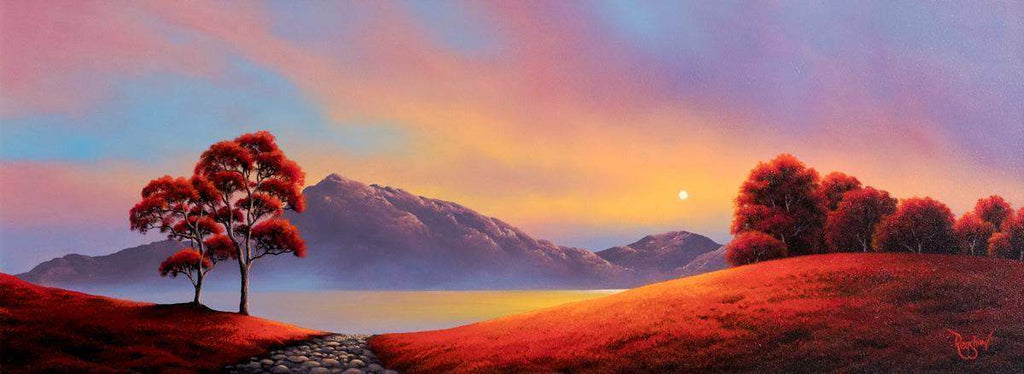 Scarlet Bay - SOLD by artist David Renshaw - Wyecliffe Galleries